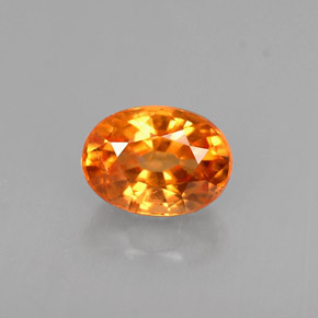 Granato spessartite naturale arancione da 0,78 ct, taglio ovale, VS
