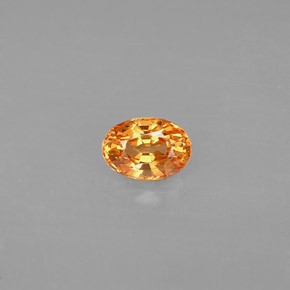 Granato spessartite naturale arancione da 0,71 ct, taglio ovale, VS