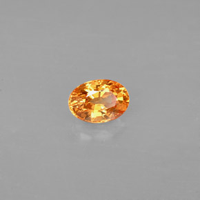 Granato spessartite naturale arancione da 0,71 ct, taglio ovale, VS