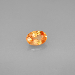 Granato spessartite naturale arancione da 0,72 ct, taglio ovale, VS