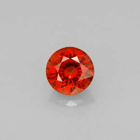 Granato spessartite naturale arancione da 0,64 ct, taglio rotondo, VS