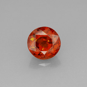 Granato spessartite naturale arancione da 1,27 ct, taglio rotondo, VS