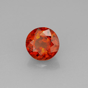 Granato spessartite naturale arancione da 1,27 ct, taglio rotondo, VS