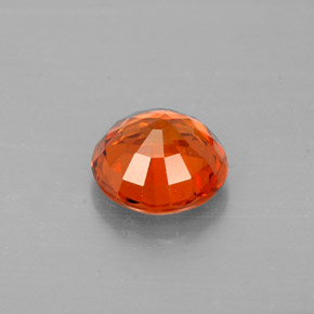 Granato spessartite Mandarino naturale da 1.12 ct, Taglio rotondo, VS-SI