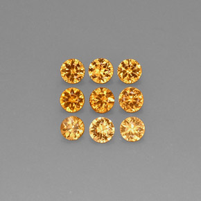 Gemme di Granato spessartite Mandarino naturale da  ct, Taglio rotondo, VS