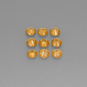 Gemme di Granato spessartite Mandarino naturale da  ct, Taglio rotondo, VS