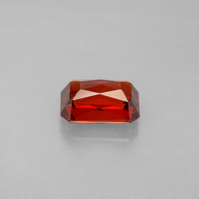 Granato spessartite Rosso arancione naturale da 2.04 ct, Taglio smeraldo, VVS-VS