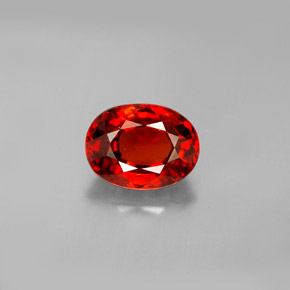 Granato spessartite naturale arancione da 2,79 ct, taglio ovale, VS