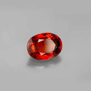 Granato spessartite naturale arancione da 2,79 ct, taglio ovale, VS