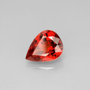 Granato spessartite naturale arancione da 2,61 ct, taglio a pera, VVS-VS