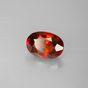 Granato spessartite Arancio rosso naturale da 2.14 ct, Taglio ovale, VVS-VS