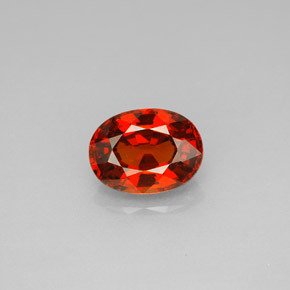 Granato spessartite naturale arancione da 2,10 ct, taglio ovale, VVS