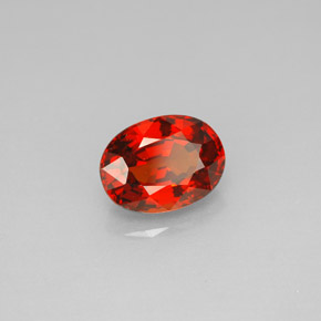 Granato spessartite naturale arancione da 2,10 ct, taglio ovale, VVS