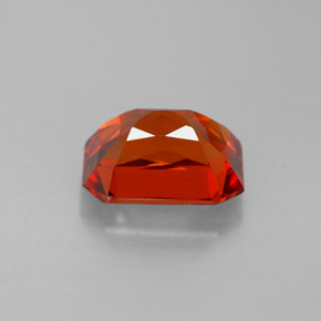 Granato spessartite naturale arancione da 2,50 ct, taglio smeraldo, VVS-VS