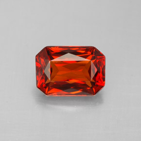 Granato spessartite Mandarino naturale da 2.05 ct, Taglio smeraldo, VVS-VS