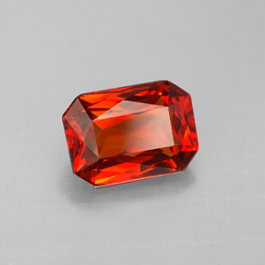 Granato spessartite Mandarino naturale da 2.05 ct, Taglio smeraldo, VVS-VS