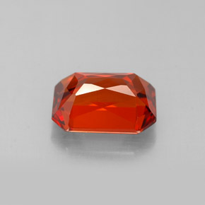 Granato spessartite Mandarino naturale da 2.05 ct, Taglio smeraldo, VVS-VS