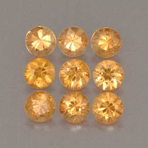 Granato spessartite naturale arancione da  ct, taglio rotondo, VS