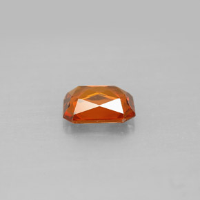 Granato spessartite naturale arancione da 1,09 ct, taglio smeraldo, VVS-VS
