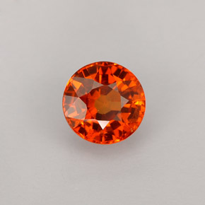 Granato spessartite naturale arancione da 1,13 ct, taglio rotondo, VS-SI