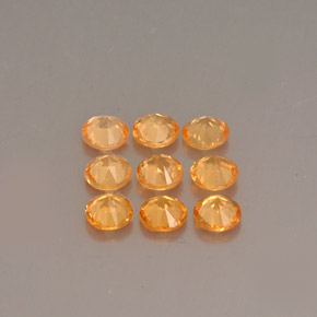 Granato spessartite naturale arancione da  ct, taglio rotondo, VS
