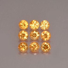 Gemme di Granato spessartite Arancione naturale da  ct, Taglio rotondo, VS