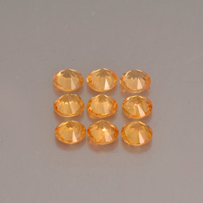 Granato spessartite naturale arancione da  ct, taglio rotondo, VS