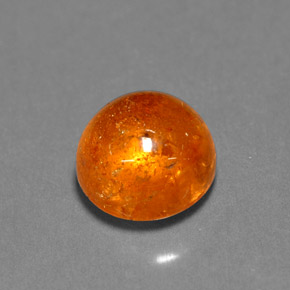 Granato spessartite naturale arancione da 3,93 ct, trasparente, trasparente/traslucido