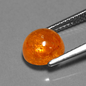 Granato spessartite naturale arancione da 3,93 ct, trasparente, trasparente/traslucido