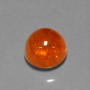 Granato spessartite naturale arancione da 3,94 ct, trasparente, trasparente/traslucido
