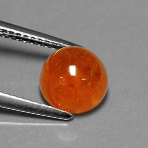 Granato spessartite naturale arancione da 3,94 ct, trasparente, trasparente/traslucido
