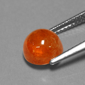 Granato spessartite naturale arancione da 3,94 ct, trasparente, trasparente/traslucido