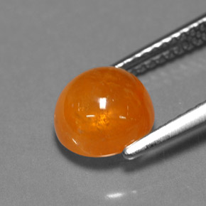 Granato spessartite naturale arancione da 3,68 ct, trasparente, trasparente/traslucido
