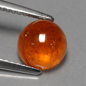 Granato spessartite Arancione naturale da 3.42 ct, Trasparente, Trasparente/Traslucido