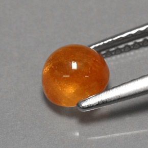 Granato spessartite naturale arancione da 1,70 ct, trasparente, trasparente/traslucido