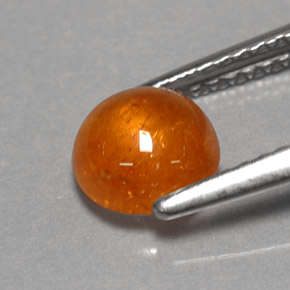 Granato spessartite Arancione naturale da 1.73 ct, Trasparente, Trasparente/Traslucido