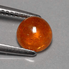 Granato spessartite naturale arancione da 2,17 ct, trasparente, trasparente/traslucido