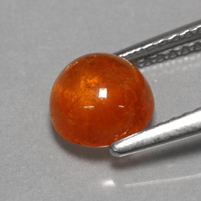 Granato spessartite naturale arancione da 2,17 ct, trasparente, trasparente/traslucido