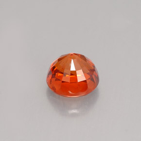 Granato spessartite Mandarino naturale da 1.22 ct, Taglio rotondo, VS