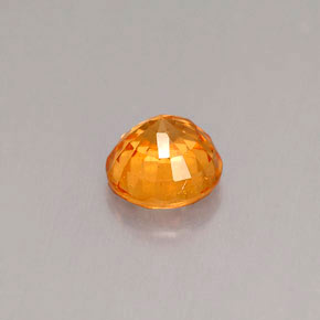 Granato spessartite Arancione naturale da 1.01 ct, Taglio rotondo, VS