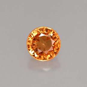 Granato spessartite naturale arancione da 1,19 ct, taglio rotondo, VS