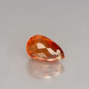 Granato spessartite naturale arancione da 1,70 ct, briolette, VS