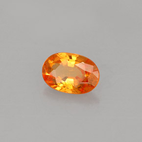 Granato spessartite naturale arancione da 0,60 ct, taglio ovale, VS-SI