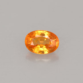 Granato spessartite naturale arancione da 0,73 ct, taglio ovale, VS-SI