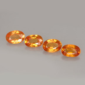 Granato spessartite naturale arancione da  ct, taglio ovale, VS