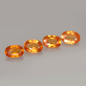Granato spessartite naturale arancione da  ct, taglio ovale, VS
