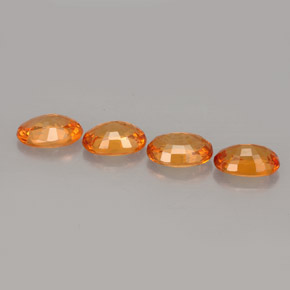 Granato spessartite naturale arancione da  ct, taglio ovale, VS