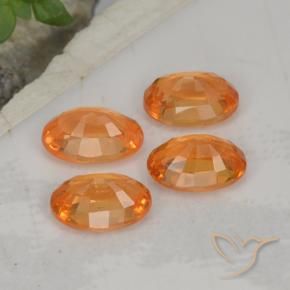 Gemme di Granato spessartite Arancione Ambra naturale da 2.70 ct, Taglio ovale, VS