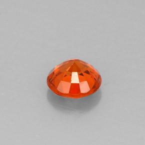 Granato spessartite Mandarino naturale da 0.83 ct, Taglio rotondo, VS