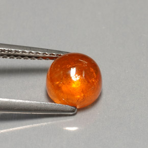 Granato spessartite naturale arancione da 2,47 ct, trasparente, trasparente/traslucido